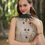 Noor by Saadia Asad | Eid Luxe Printedkari | D4-A