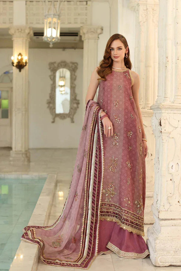 Noor by Saadia Asad | Festive 25 | D6 - Rose Pink - Rang-e-Khaas