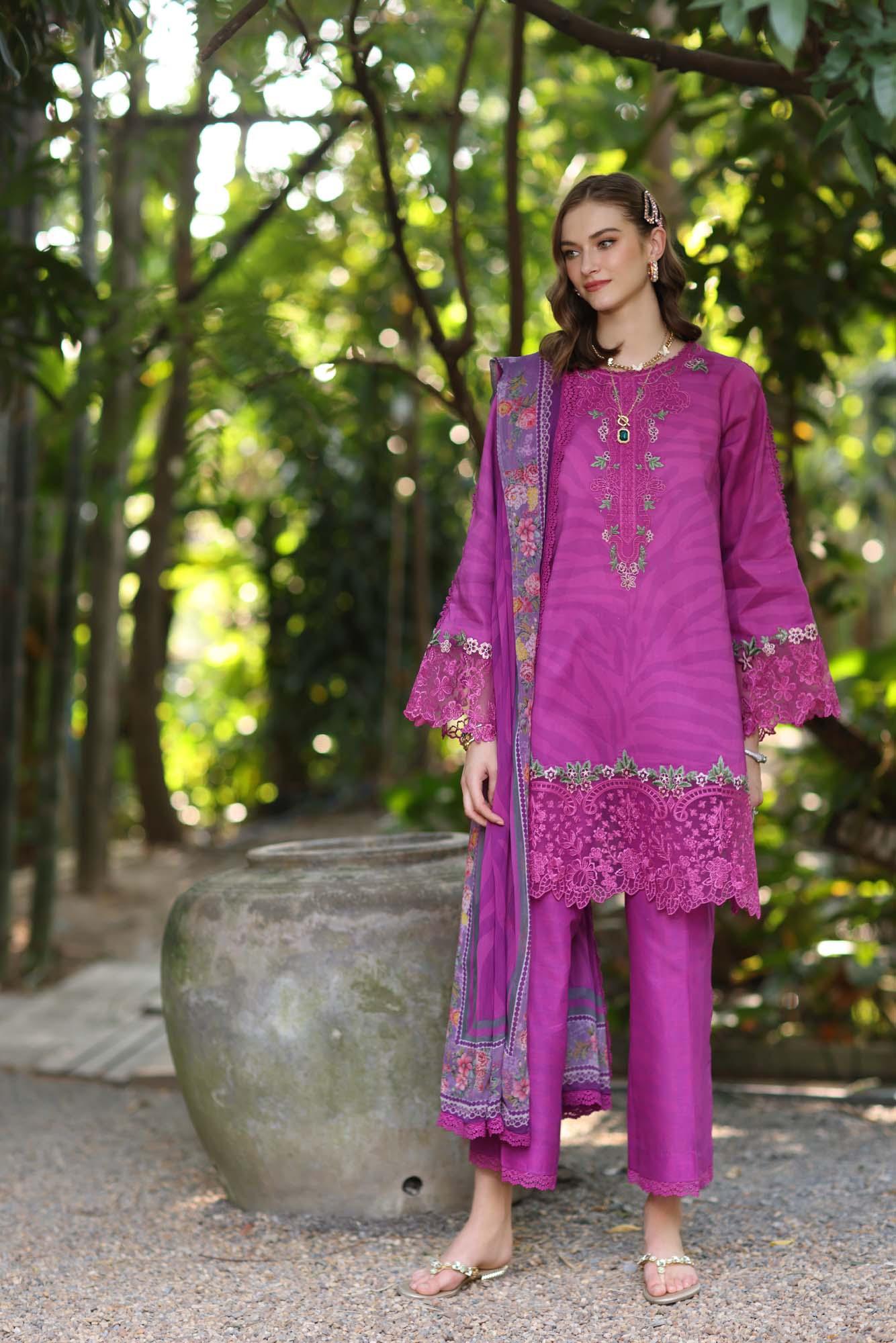 Noor by Saadia Asad | Eid Luxe Printedkari | D1-A - Rang-e-Khaas