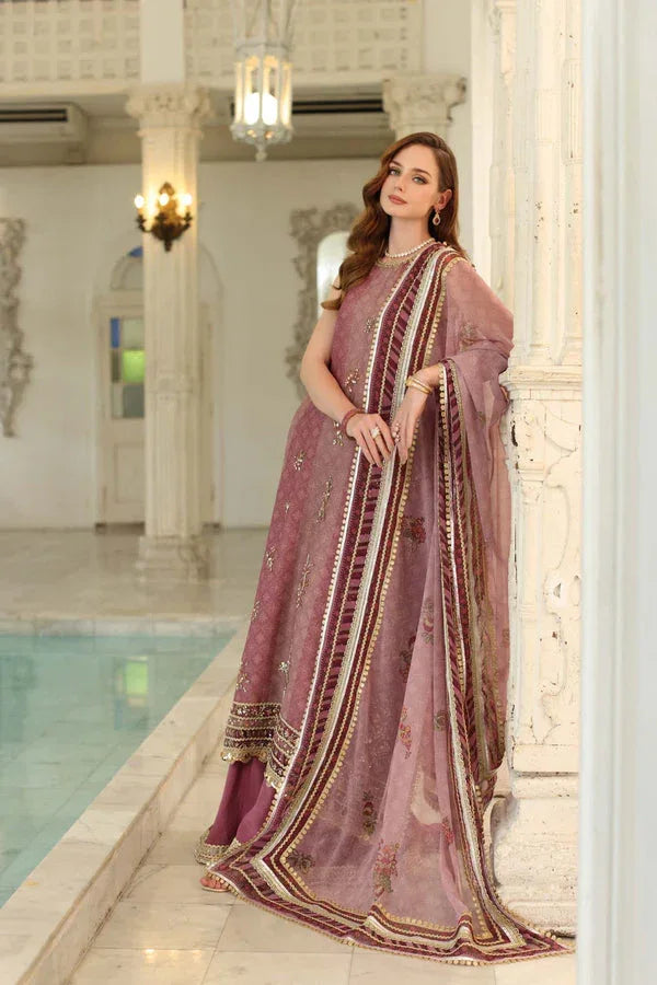 Noor by Saadia Asad | Festive 25 | D6 - Rose Pink - Rang-e-Khaas
