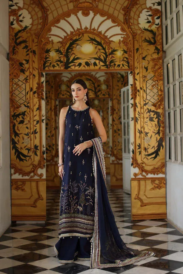 Noor by Saadia Asad | Festive 25 | D3 - Blue - Rang-e-Khaas