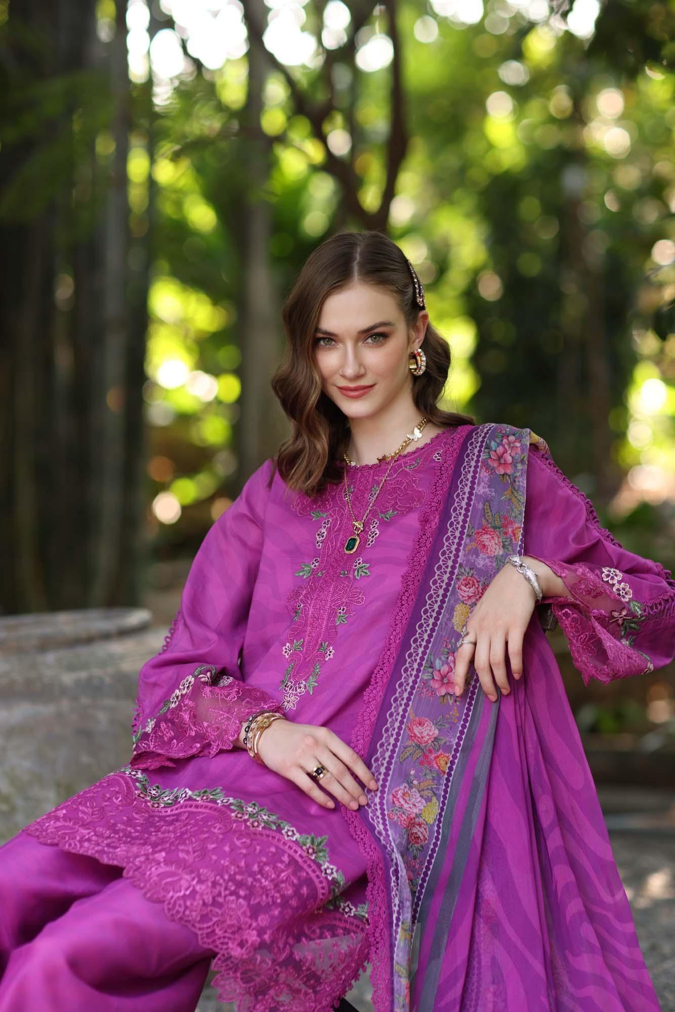 Noor by Saadia Asad | Eid Luxe Printedkari | D1-A - Rang-e-Khaas