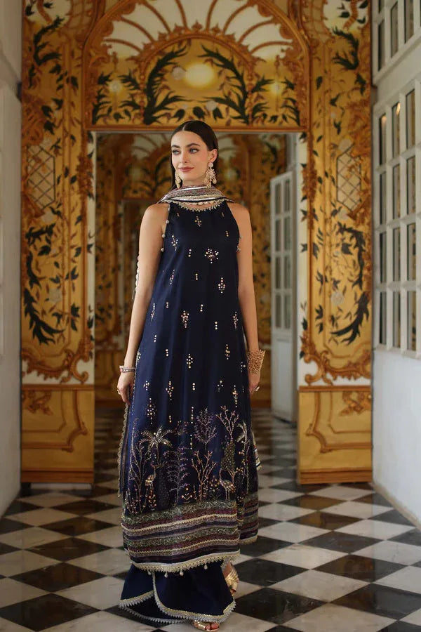 Noor by Saadia Asad | Festive 25 | D3 - Blue - Rang-e-Khaas