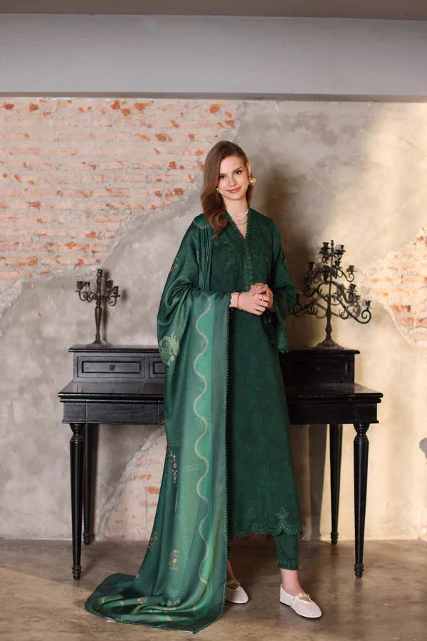 Noor by Saadia Asad | Winter Embroidered Printkhaas 25 | D3 - A - Rang-e-Khaas