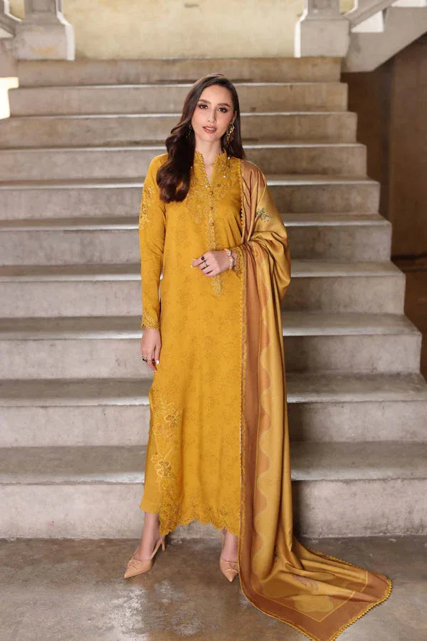Noor by Saadia Asad | Winter Embroidered Printkhaas 25 | D3 - B - Rang-e-Khaas
