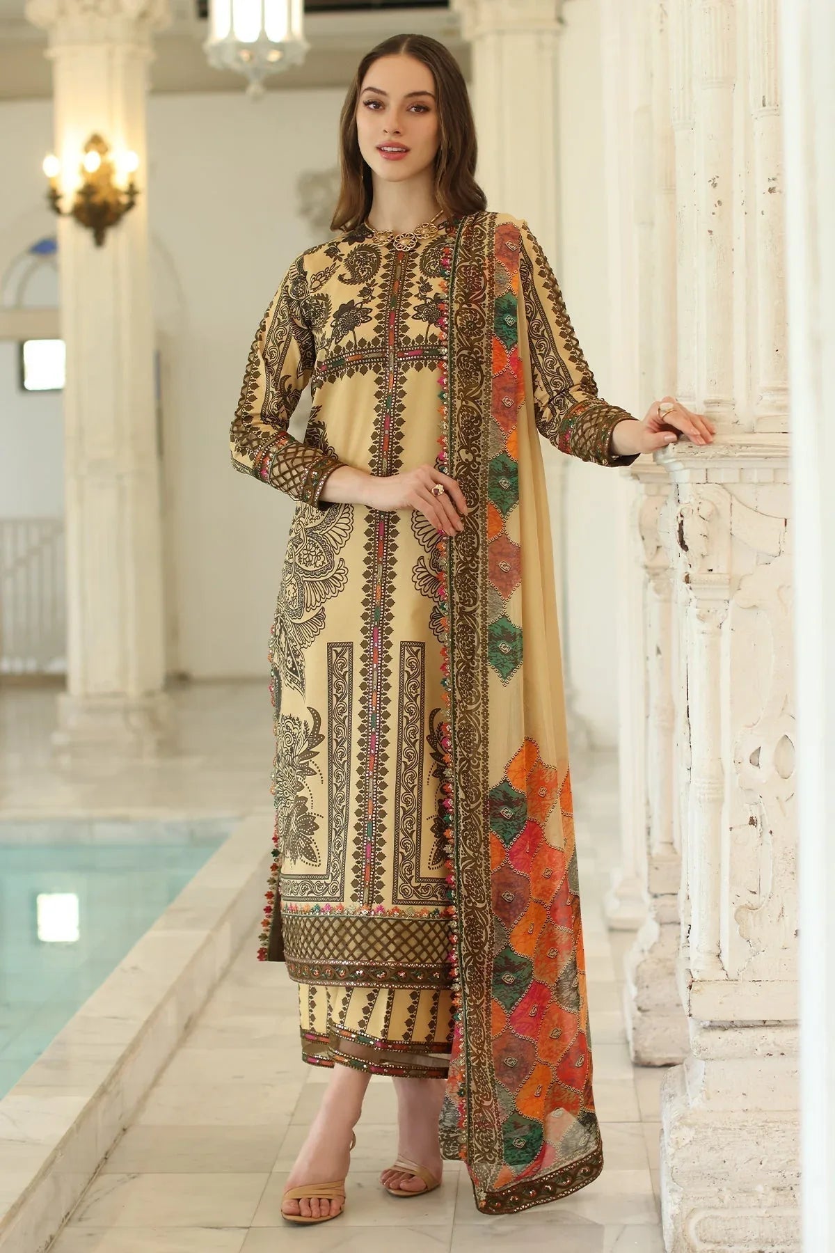Charizma | Aniq Lawn Collection | AN5-04 - Rang-e-Khaas