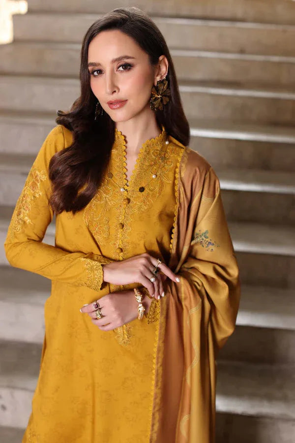 Noor by Saadia Asad | Winter Embroidered Printkhaas 25 | D3 - B - Rang-e-Khaas
