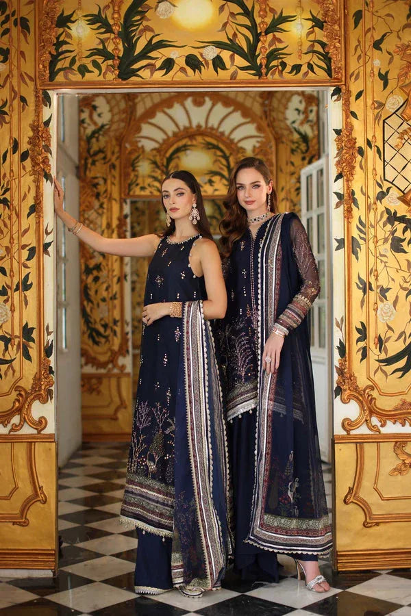 Noor by Saadia Asad | Festive 25 | D3 - Blue - Rang-e-Khaas