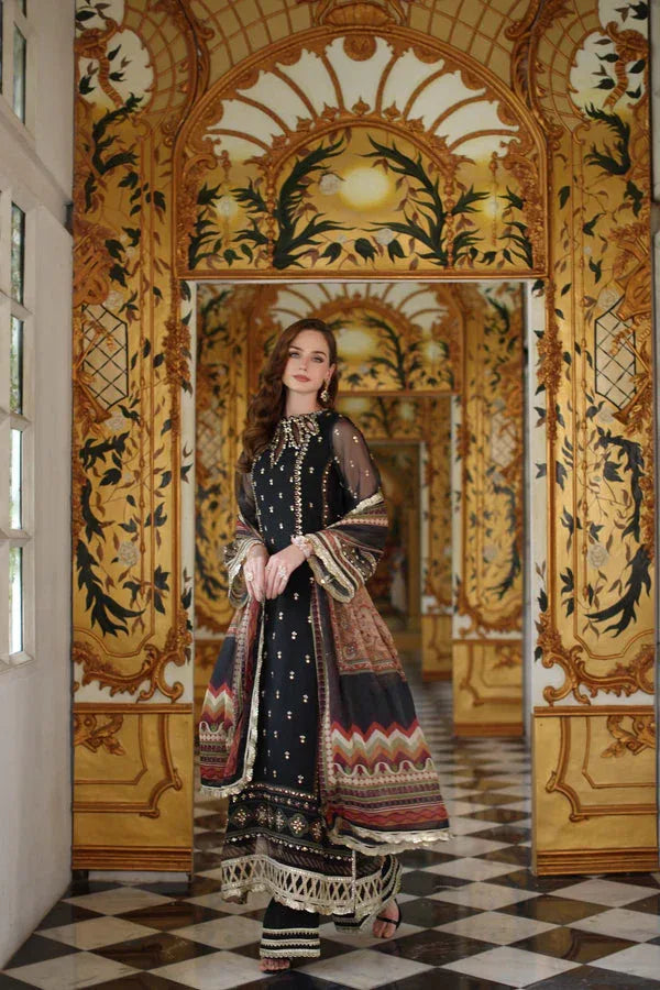 Noor by Saadia Asad | Festive 25 | D1 - Black - Rang-e-Khaas