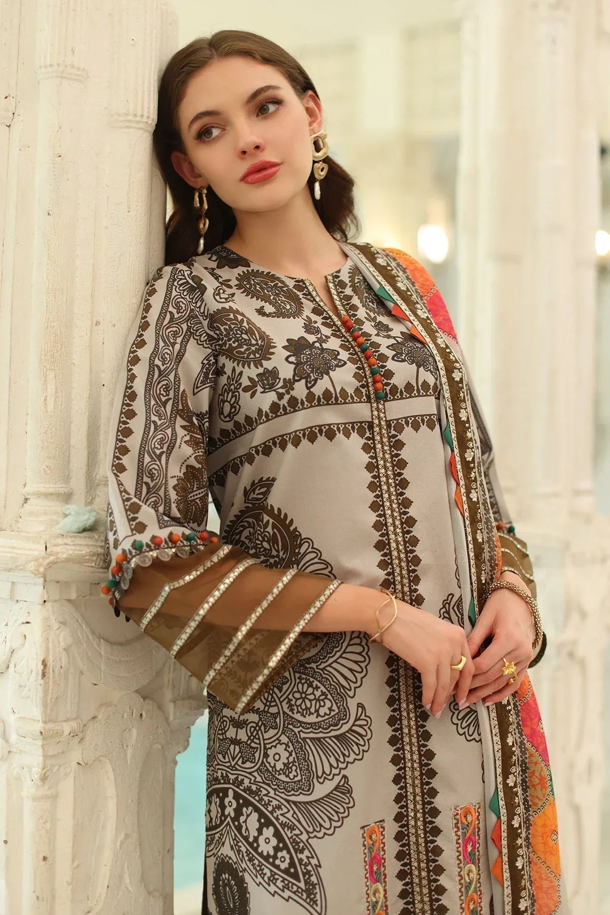 Charizma | Aniq Lawn Collection | AN5-08 - Rang-e-Khaas