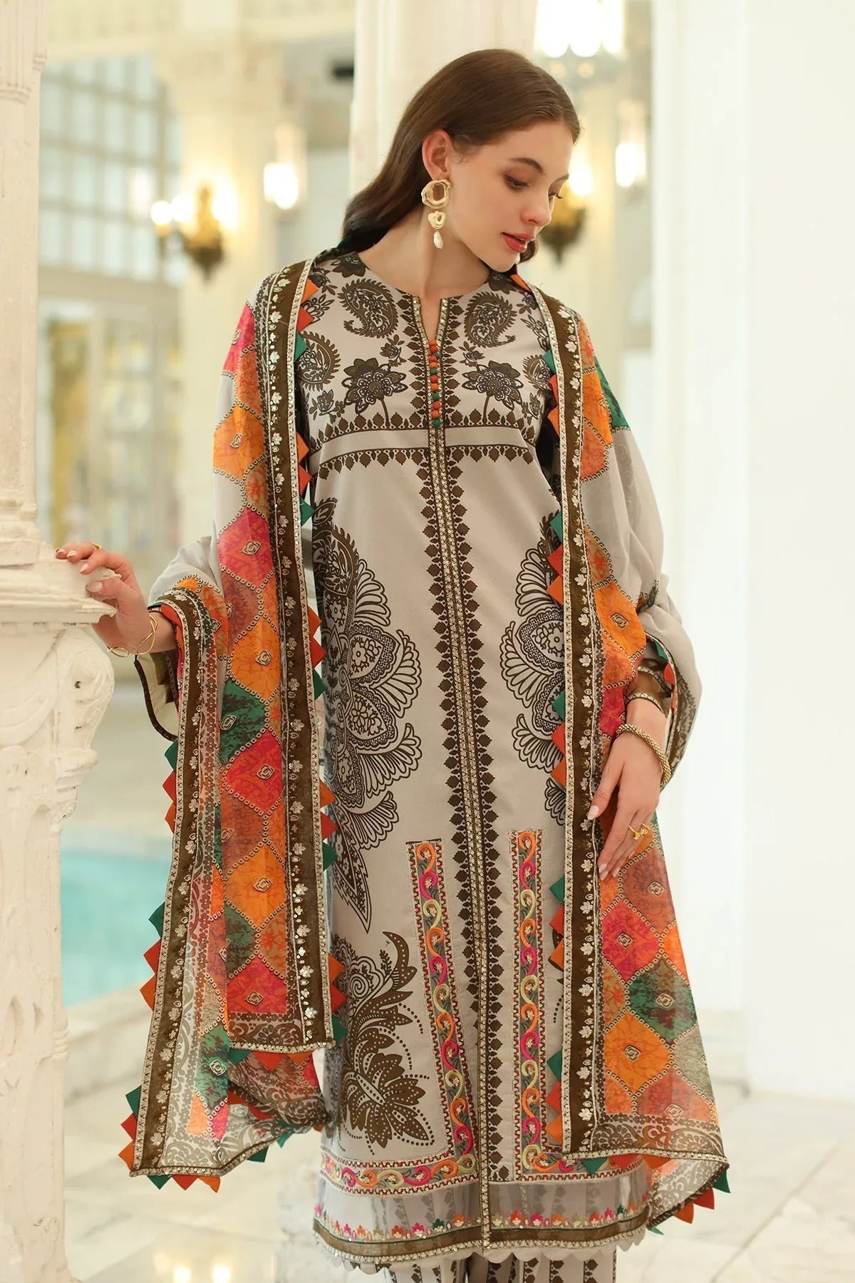 Charizma | Aniq Lawn Collection | AN5-08 - Rang-e-Khaas