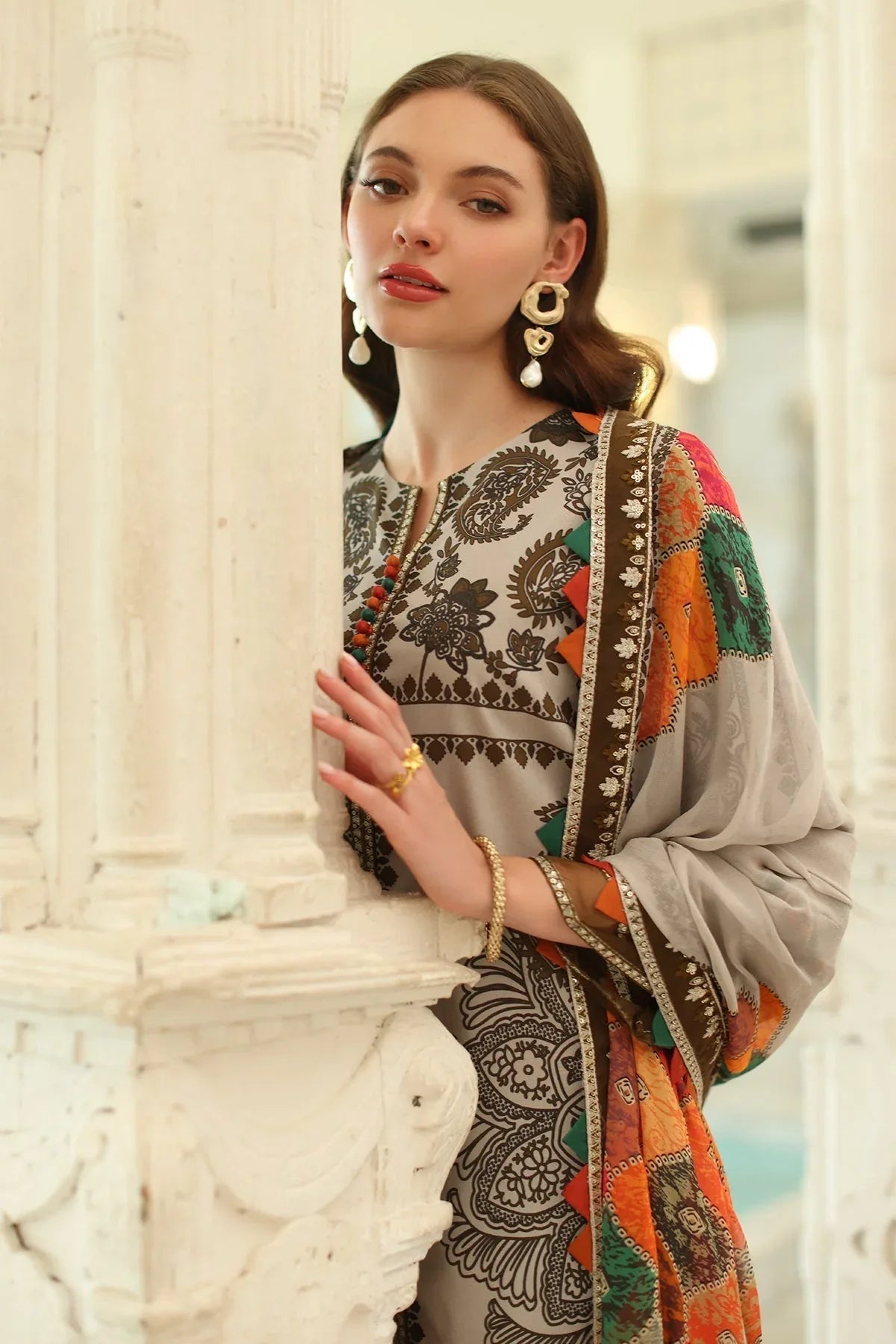 Charizma | Aniq Lawn Collection | AN5-08 - Rang-e-Khaas