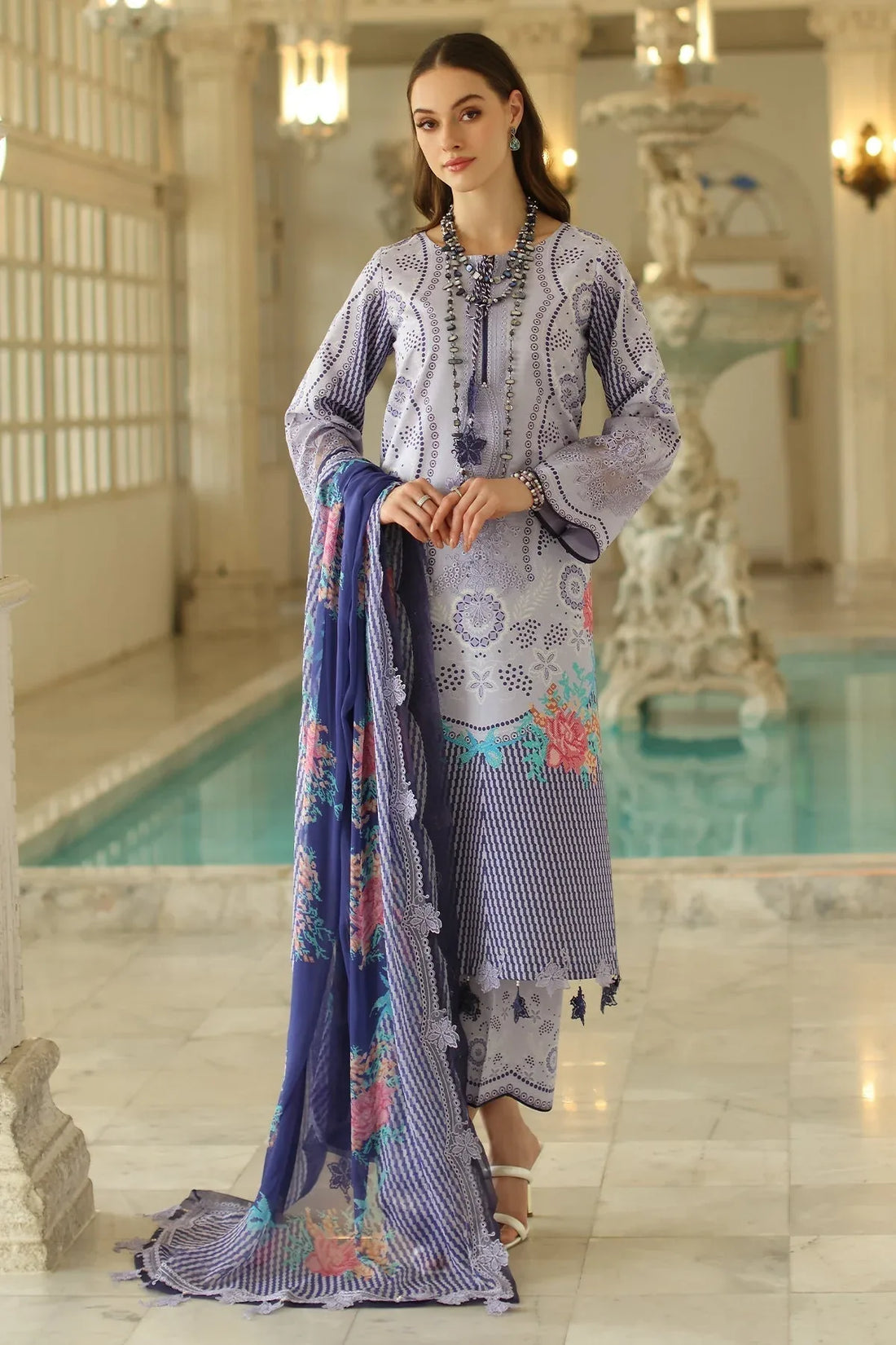 Charizma | Aniq Lawn Collection | AN5-01 - Rang-e-Khaas