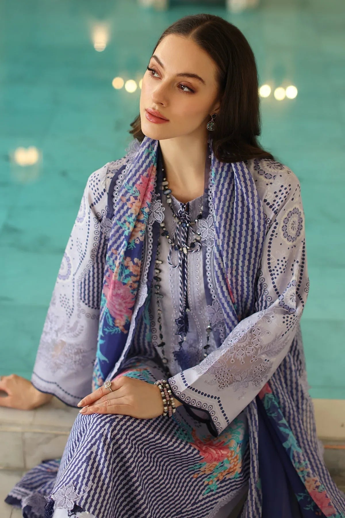 Charizma | Aniq Lawn Collection | AN5-01 - Rang-e-Khaas