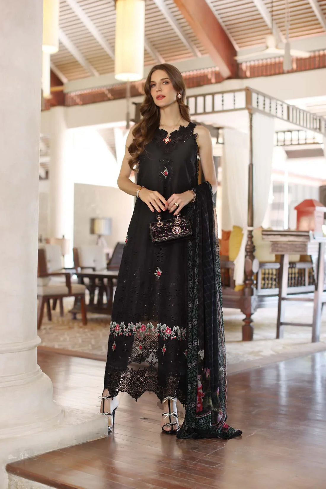 Noor by Saadia Asad | Eid Luxury Laserkari 25 | D4-A - Rang-e-Khaas