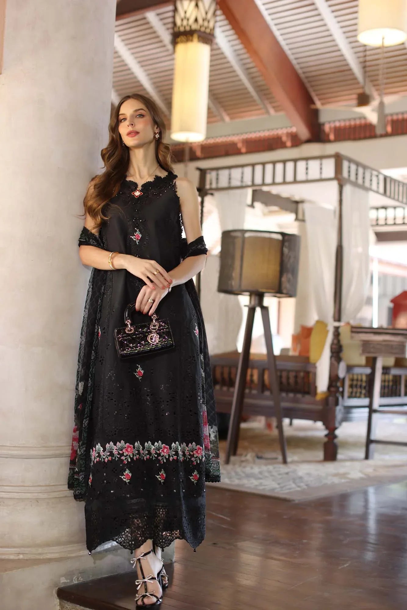 Noor by Saadia Asad | Eid Luxury Laserkari 25 | D4-A - Rang-e-Khaas