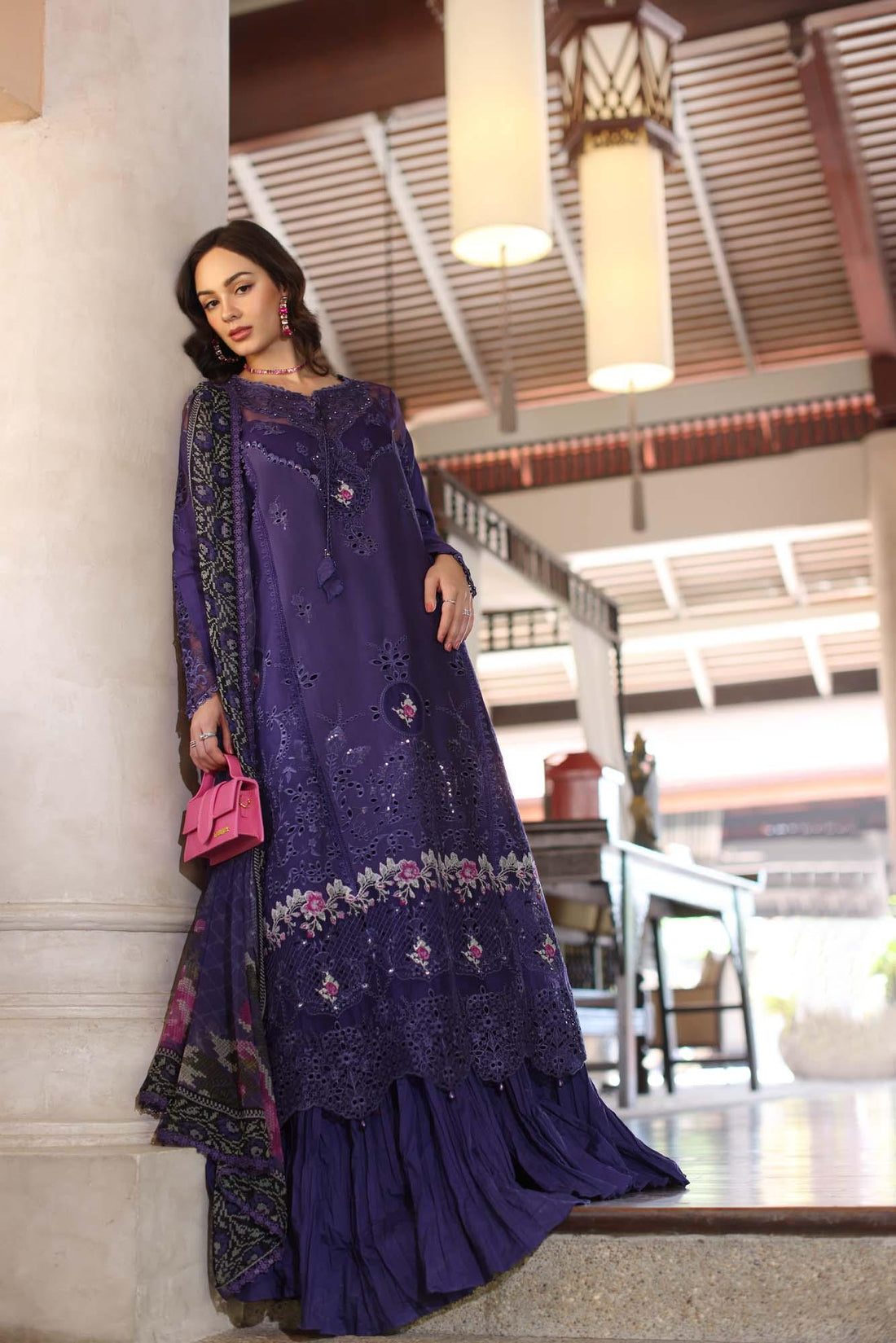 Noor by Saadia Asad | Eid Luxury Laserkari 25 | D4-B - Rang-e-Khaas