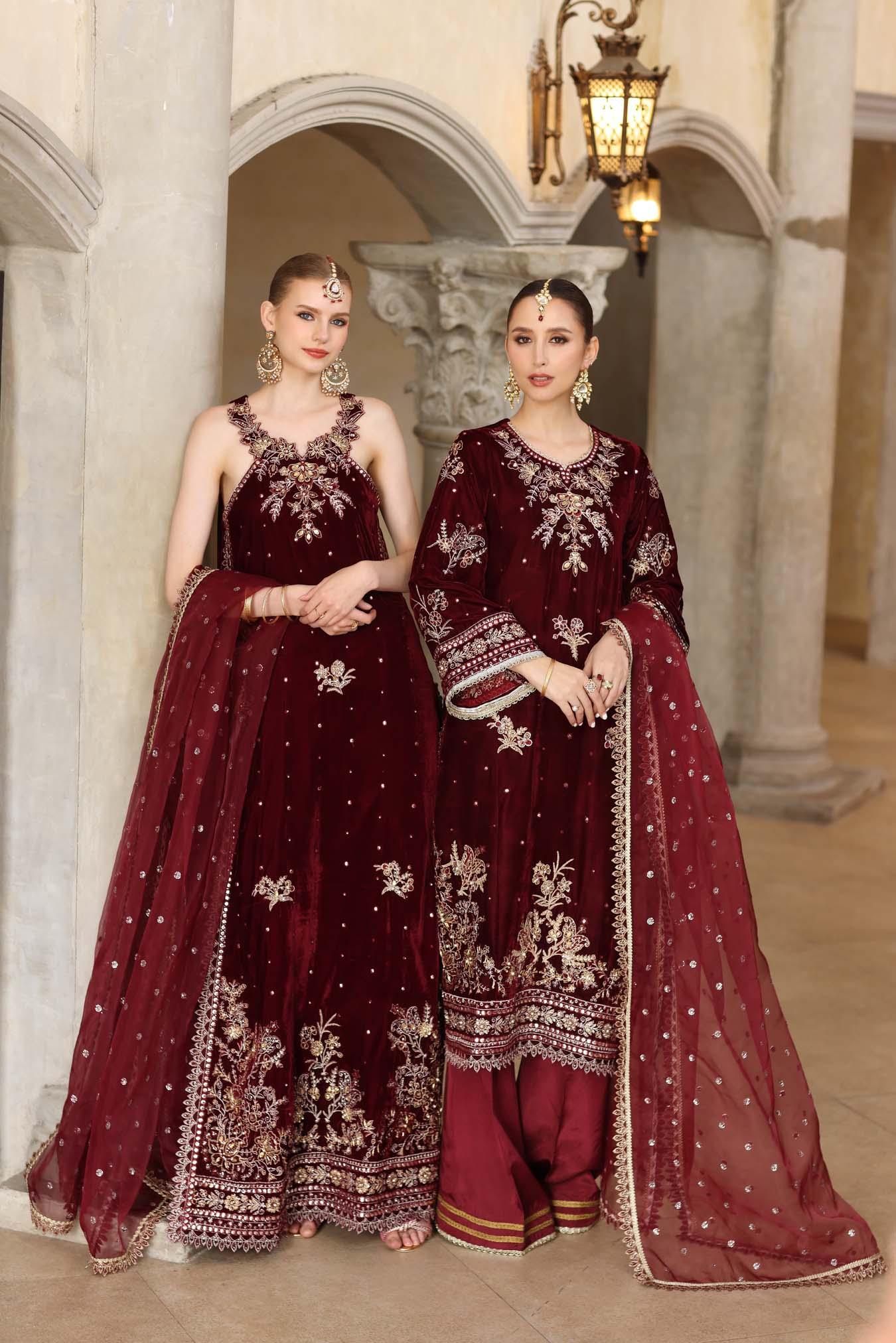 Noor by Saadia Asad | Handcrafted Velvet 25 | Naqsh - Rang-e-Khaas