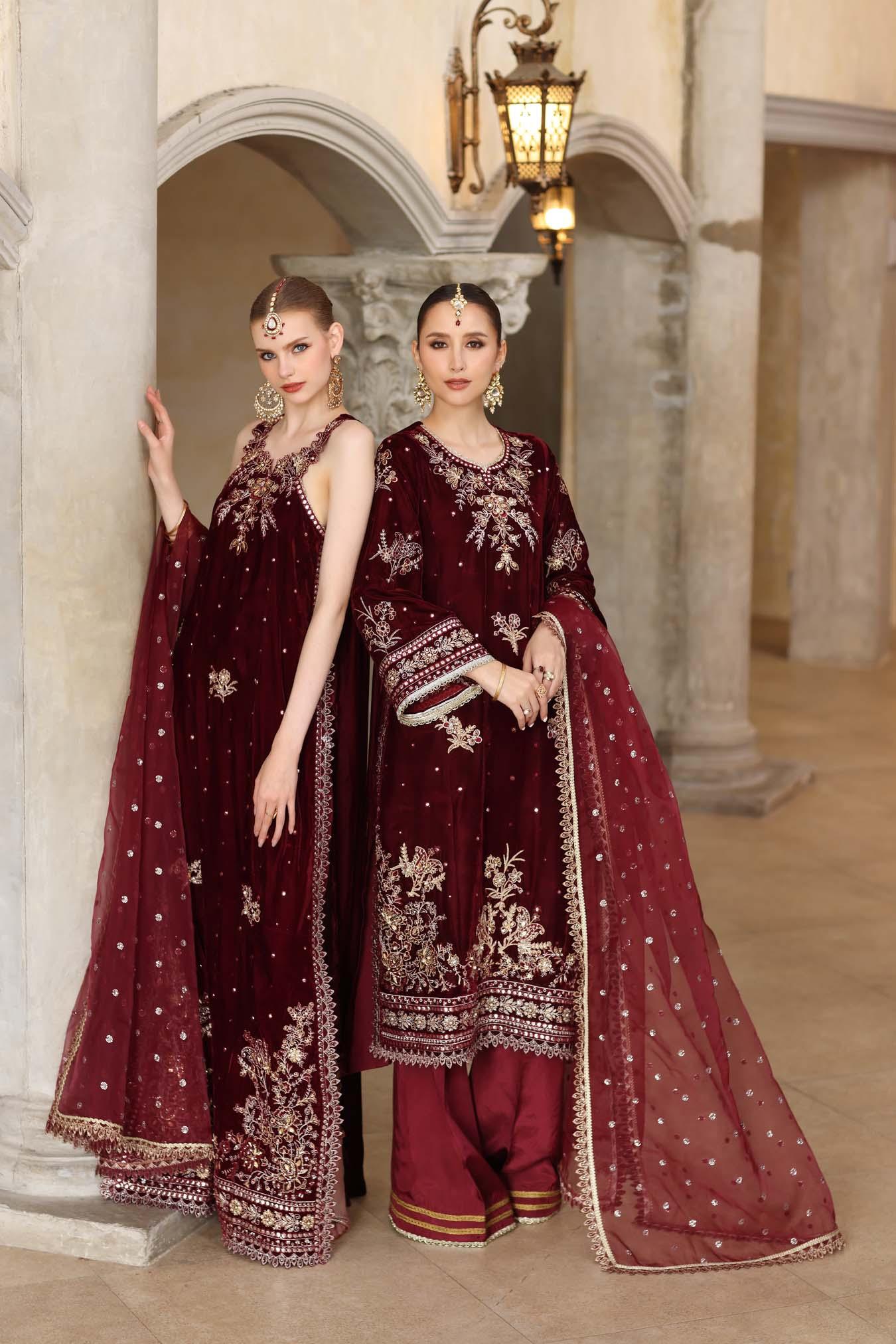 Noor by Saadia Asad | Handcrafted Velvet 25 | Naqsh - Rang-e-Khaas