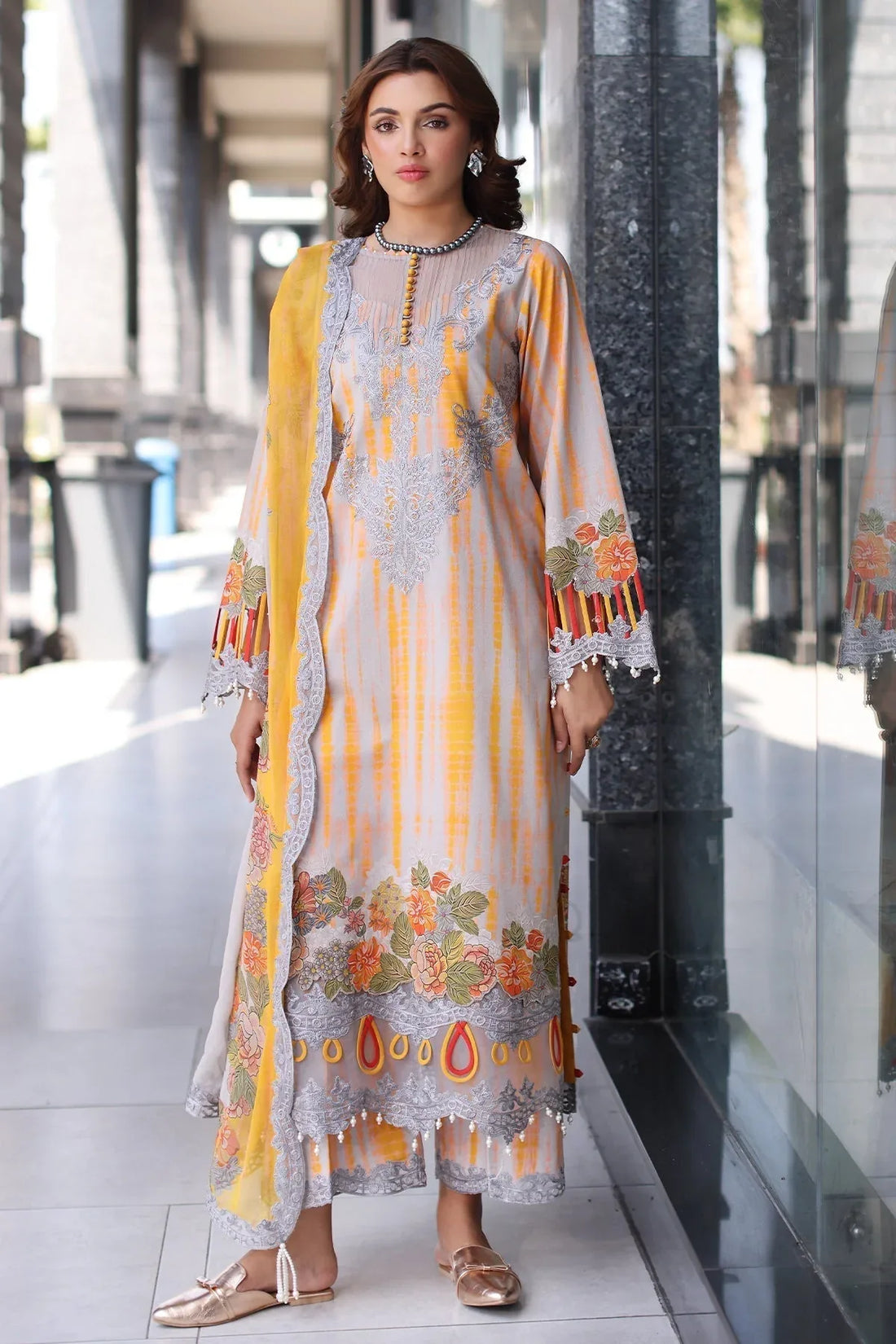 Charizma | Combination Lawn |  CC5-25 - Rang-e-Khaas