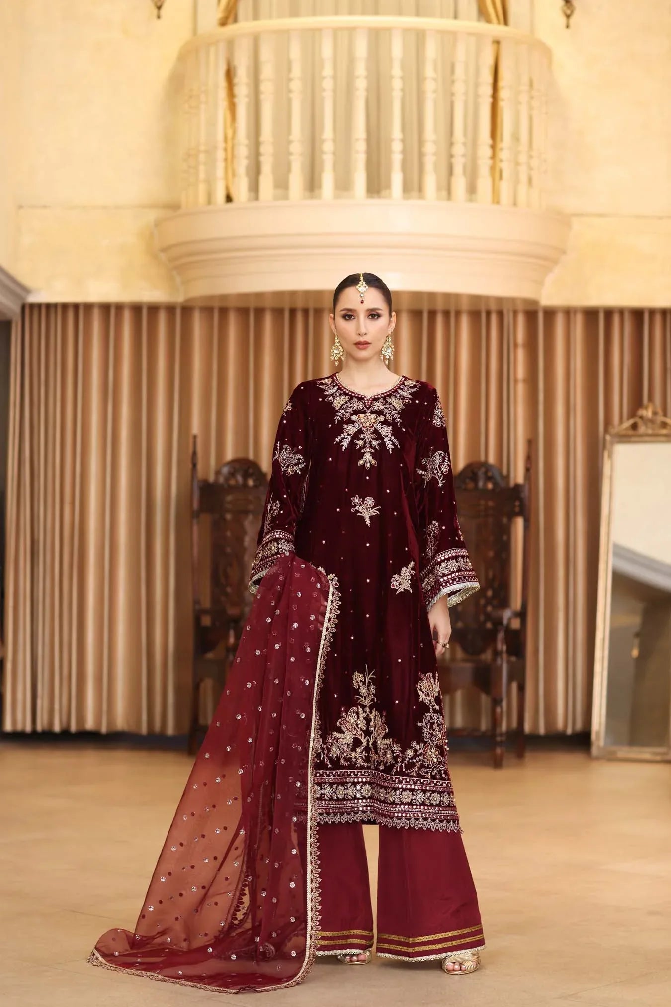 Noor by Saadia Asad | Handcrafted Velvet 25 | Naqsh - Rang-e-Khaas
