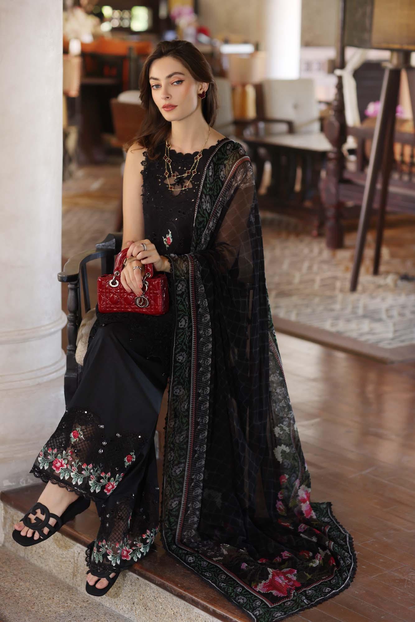 Noor by Saadia Asad | Eid Luxury Laserkari 25 | D4-A - Rang-e-Khaas