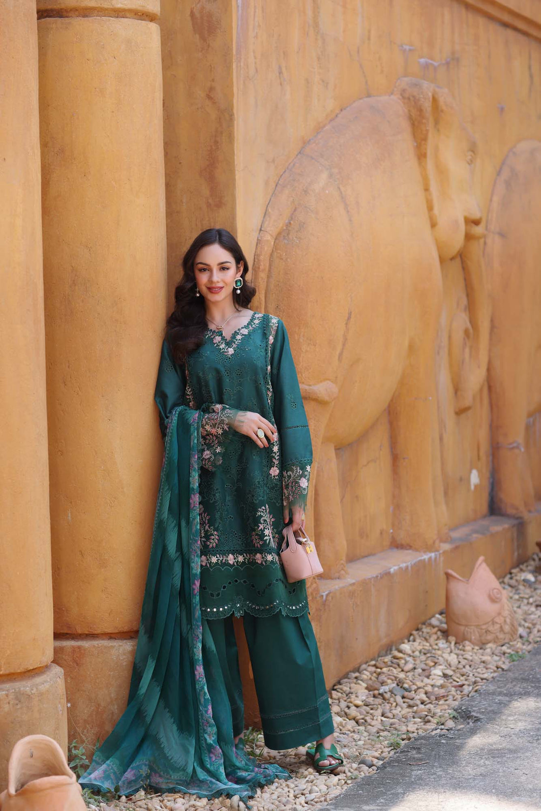 Noor by Saadia Asad | Eid Luxury Laserkari 25 | D10-A - Rang-e-Khaas