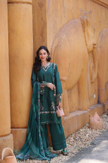 Noor by Saadia Asad | Eid Luxury Laserkari 25 | D10-A - Rang-e-Khaas