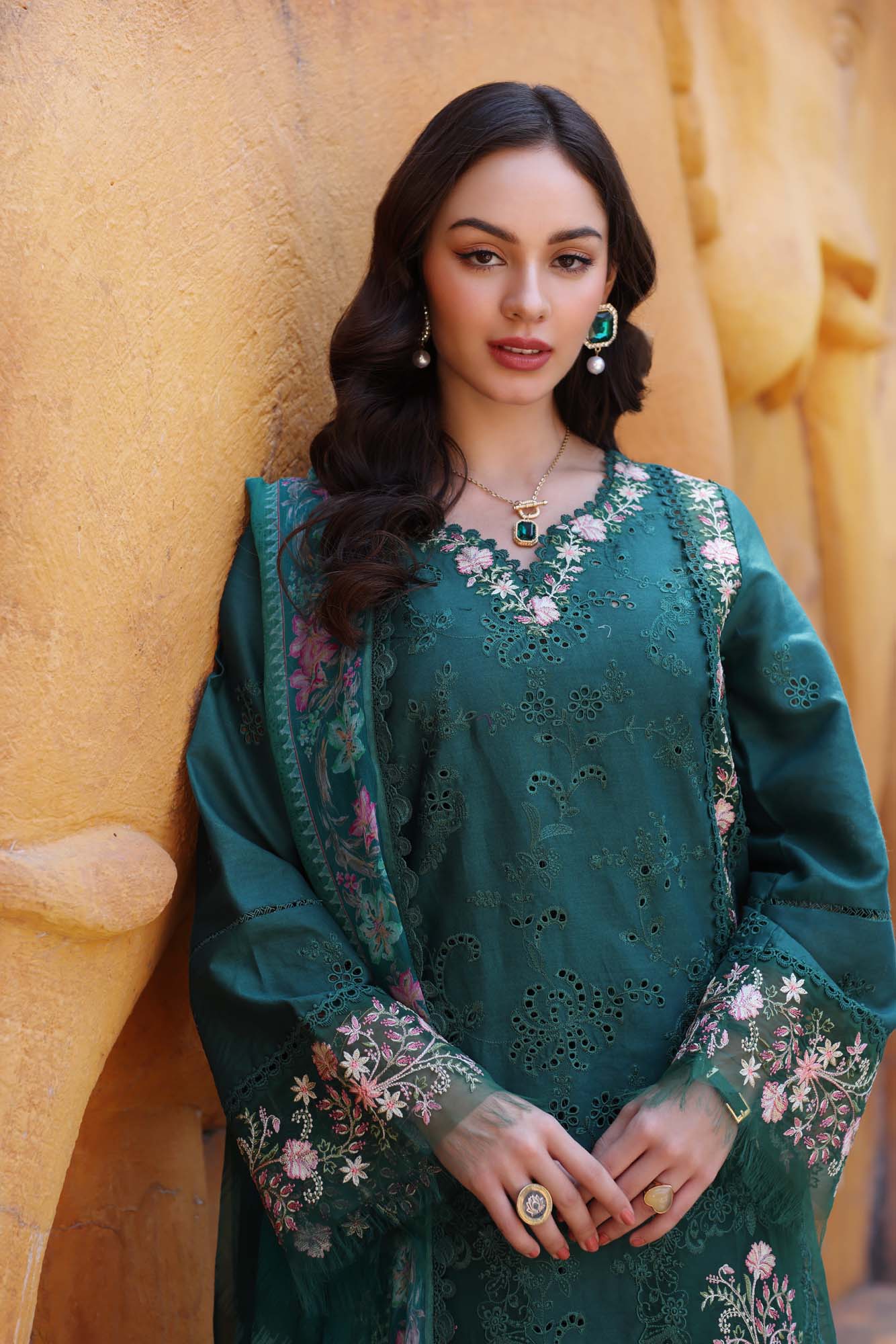 Noor by Saadia Asad | Eid Luxury Laserkari 25 | D10-A - Rang-e-Khaas
