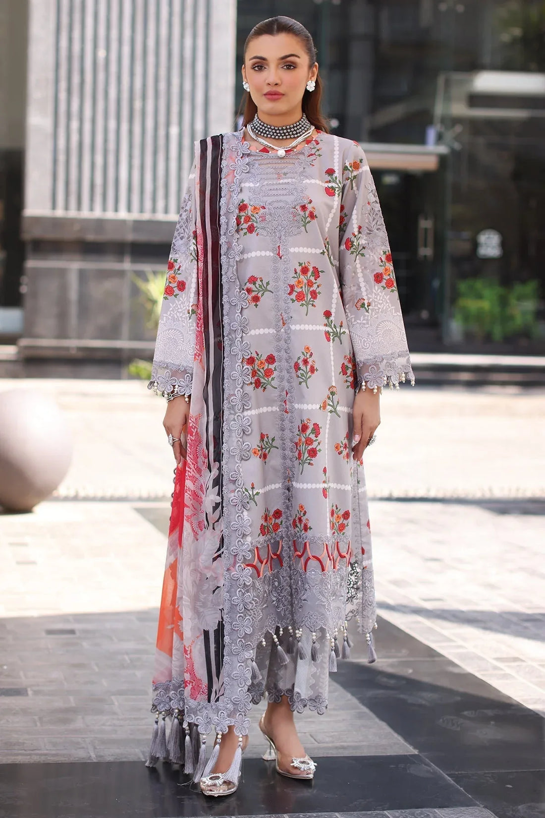 Charizma | Combination Lawn |  CC5-23 - Rang-e-Khaas