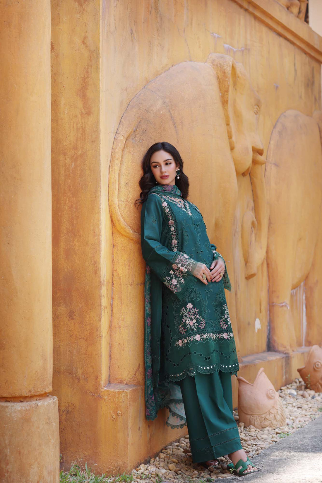 Noor by Saadia Asad | Eid Luxury Laserkari 25 | D10-A - Rang-e-Khaas