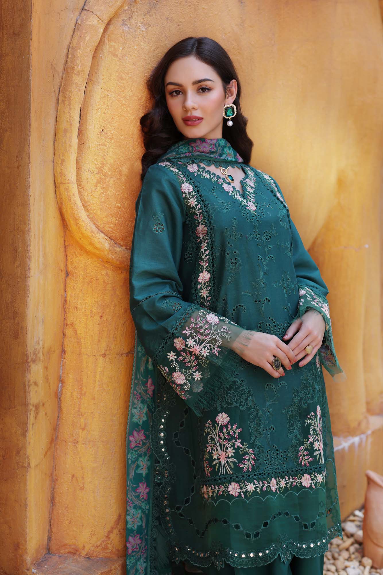 Noor by Saadia Asad | Eid Luxury Laserkari 25 | D10-A - Rang-e-Khaas