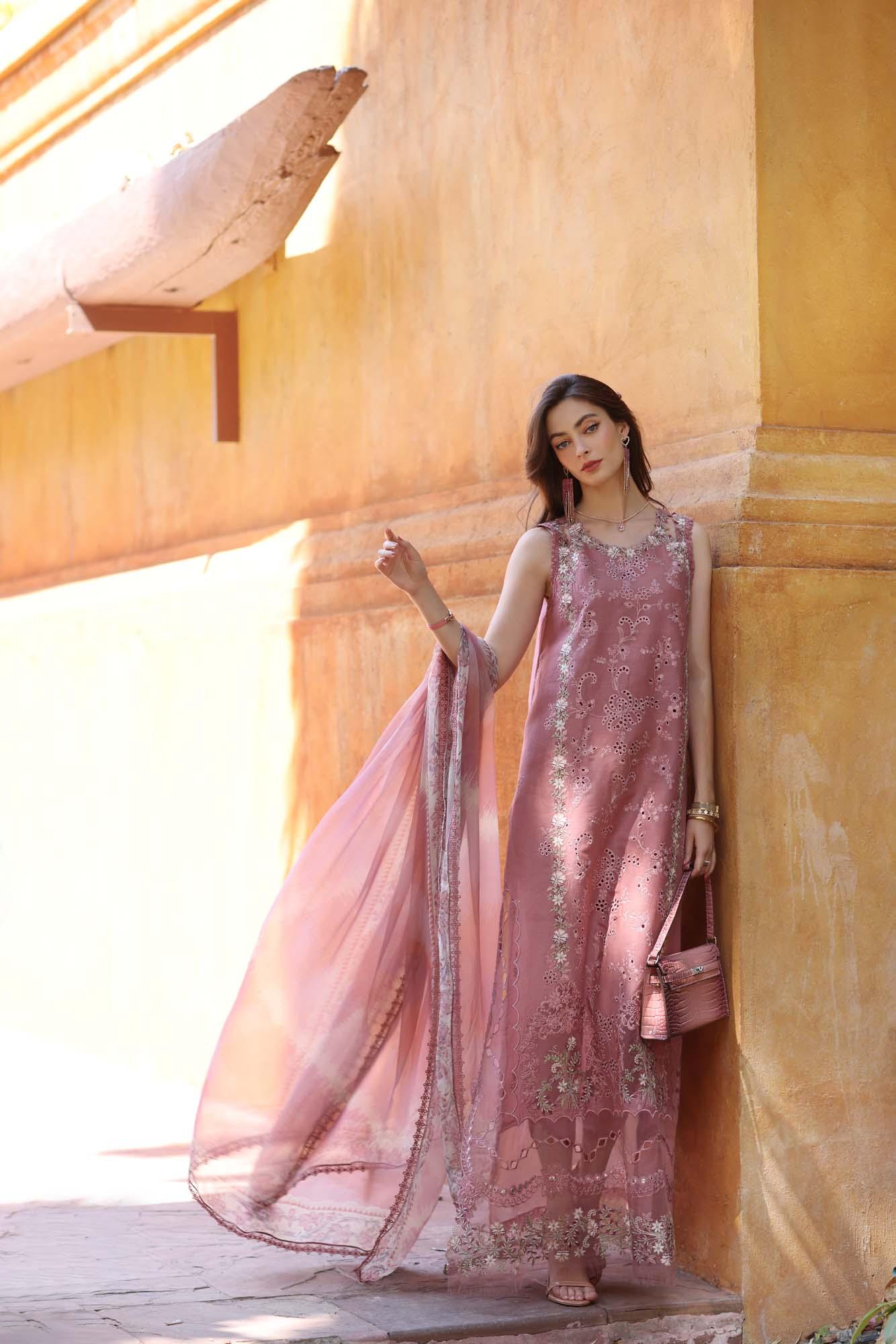 Noor by Saadia Asad | Eid Luxury Laserkari 25 | D10-B - Rang-e-Khaas