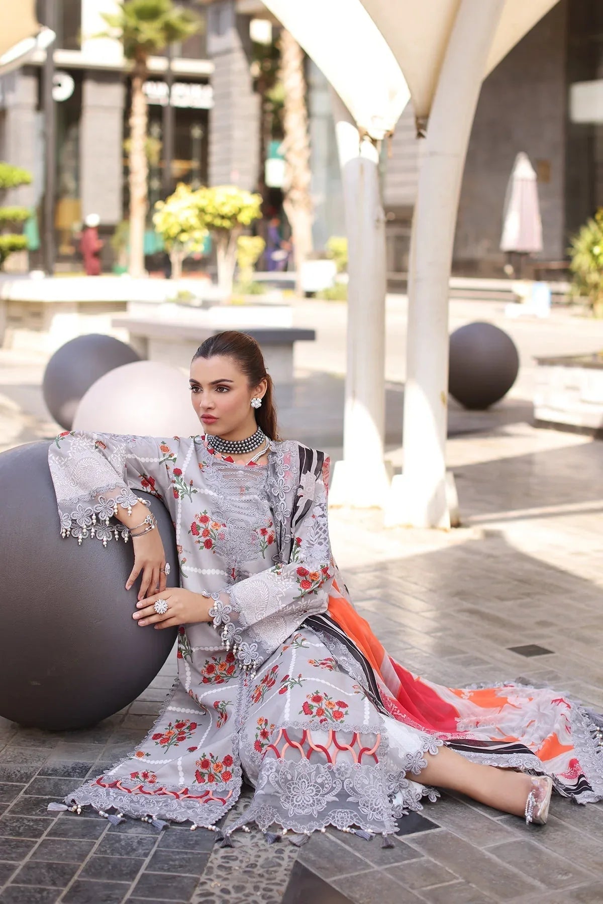 Charizma | Combination Lawn |  CC5-23 - Rang-e-Khaas