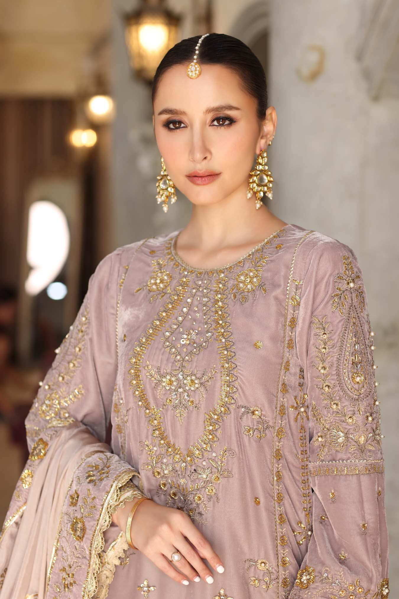 Noor by Saadia Asad | Handcrafted Velvet 25 | Khayal - Rang-e-Khaas