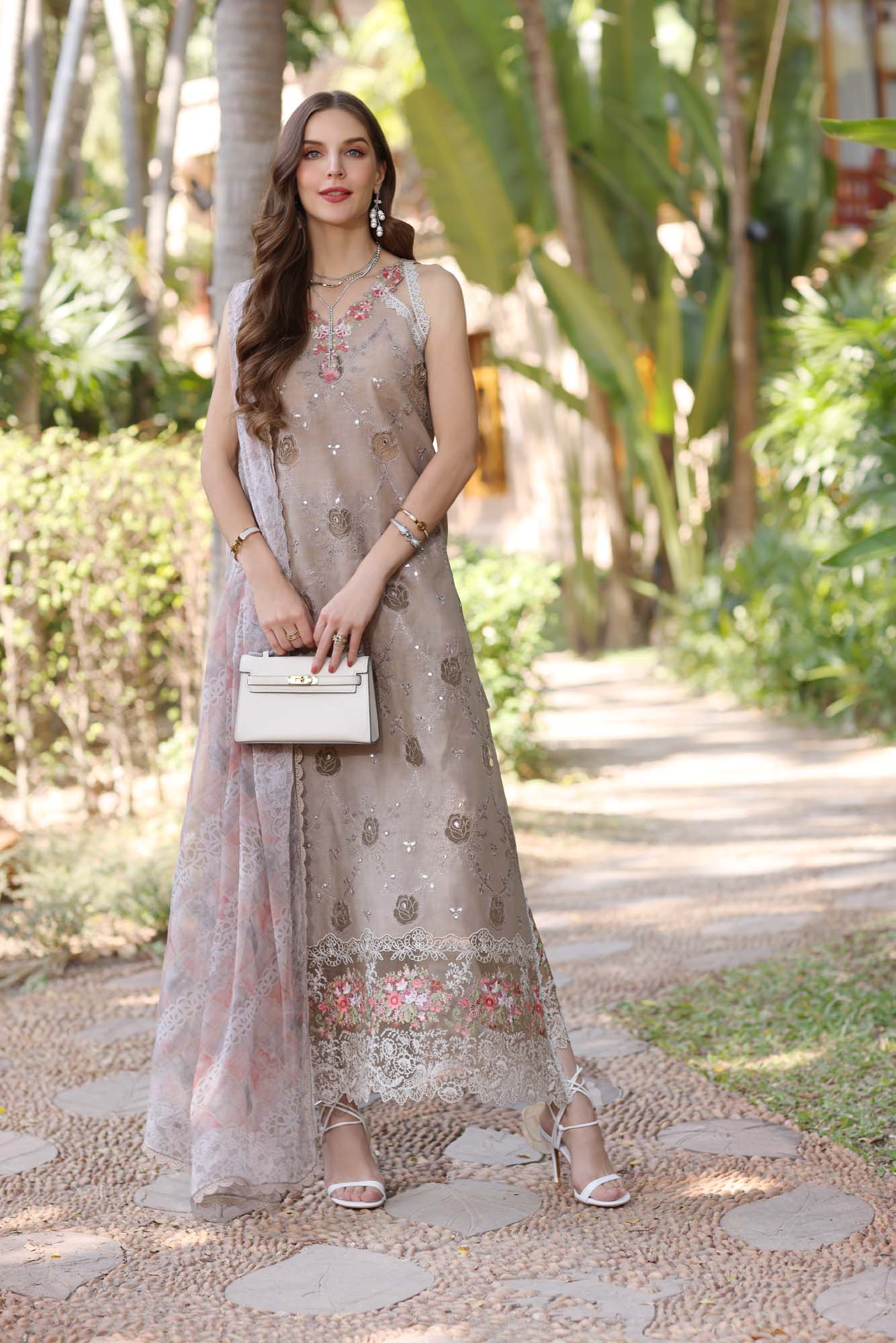 Noor by Saadia Asad | Eid Luxury Laserkari 25 | D8-B - Rang-e-Khaas