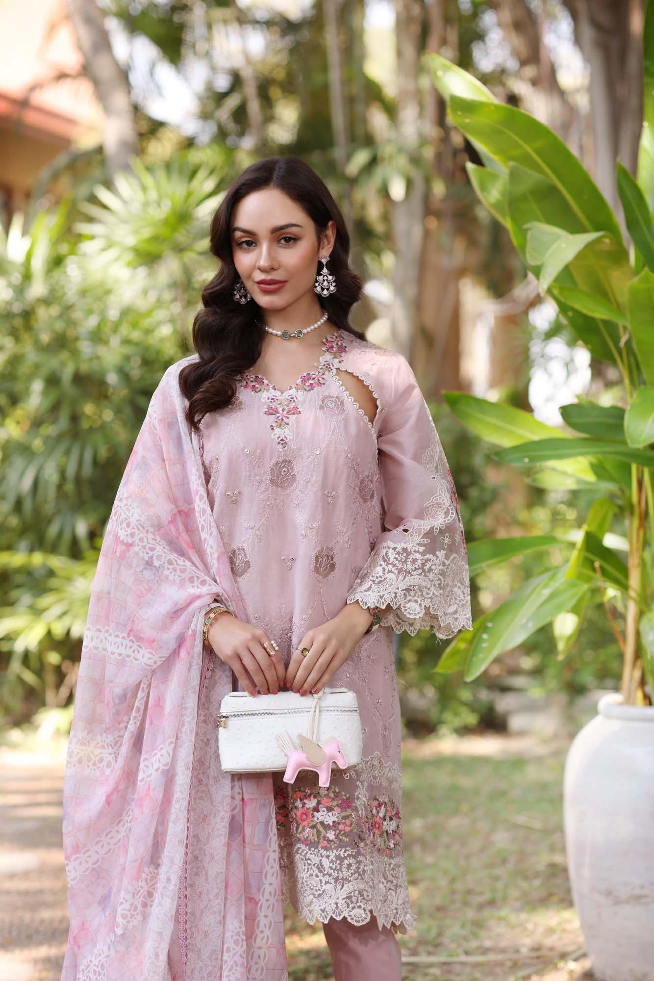 Noor by Saadia Asad | Eid Luxury Laserkari 25 | D8-A - Rang-e-Khaas