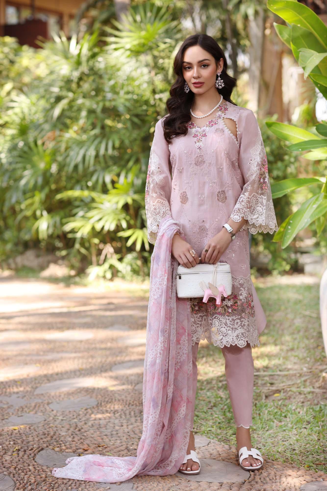 Noor by Saadia Asad | Eid Luxury Laserkari 25 | D8-A - Rang-e-Khaas