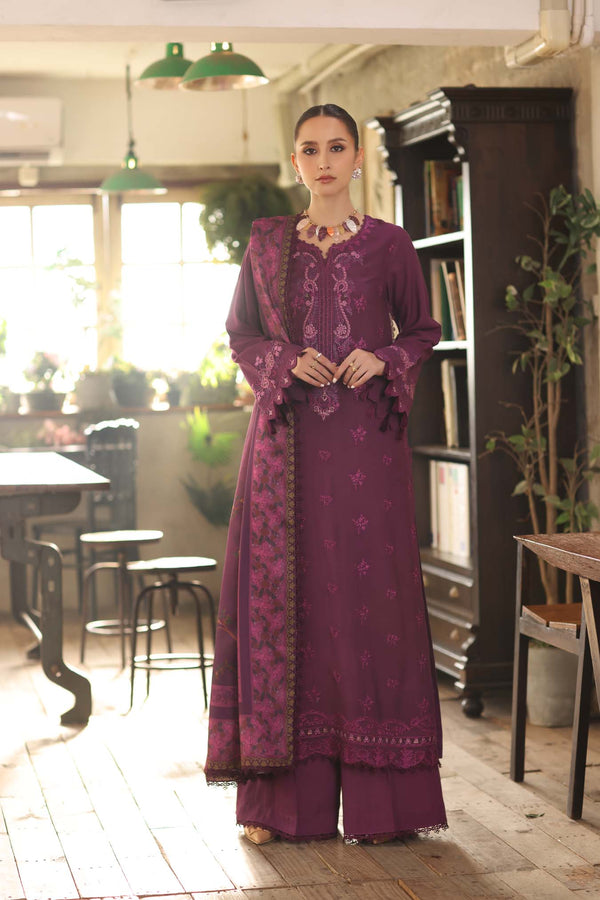 Noor by Saadia Asad | Winter Embroidered Printkhaas 25 | D8 - B - Rang-e-Khaas