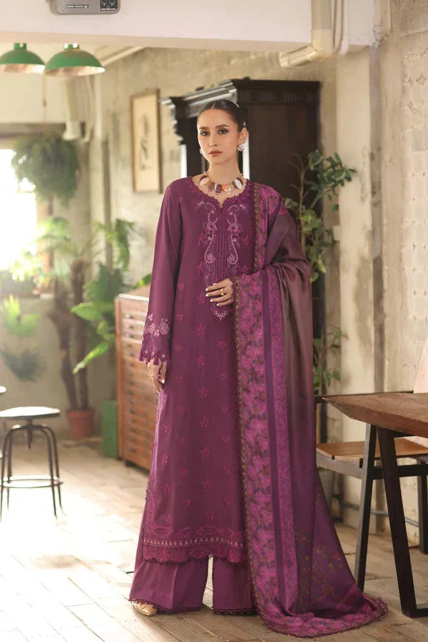 Noor by Saadia Asad | Winter Embroidered Printkhaas 25 | D8 - B - Rang-e-Khaas