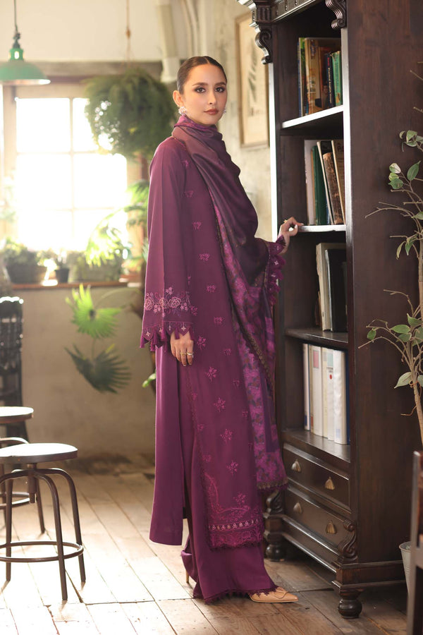 Noor by Saadia Asad | Winter Embroidered Printkhaas 25 | D8 - B - Rang-e-Khaas