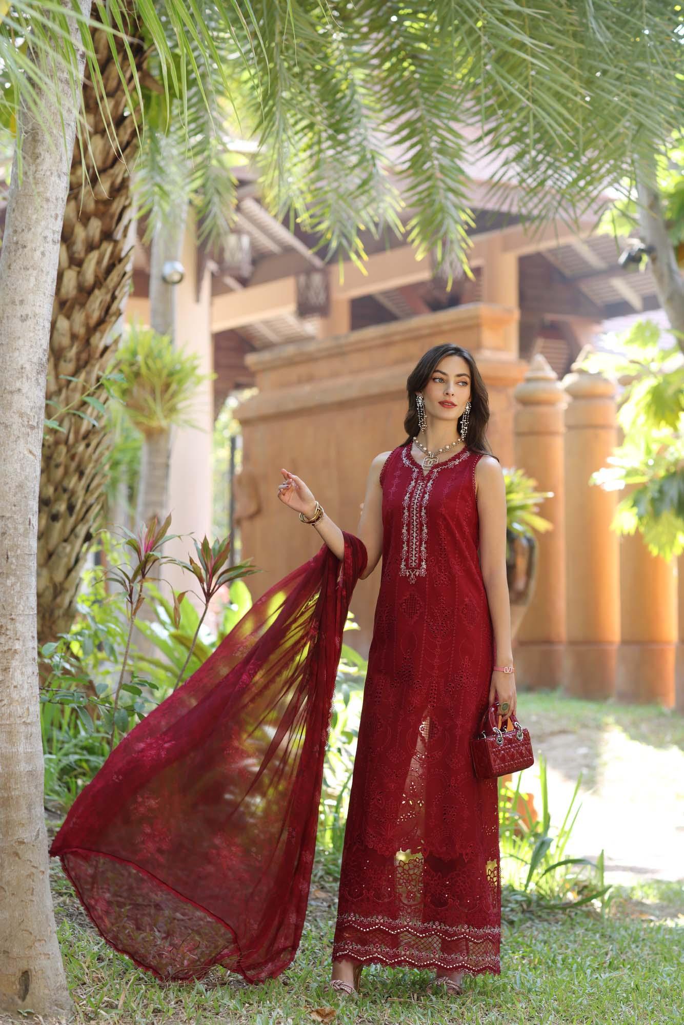 Noor by Saadia Asad | Eid Luxury Laserkari 25 | D7-A - Rang-e-Khaas