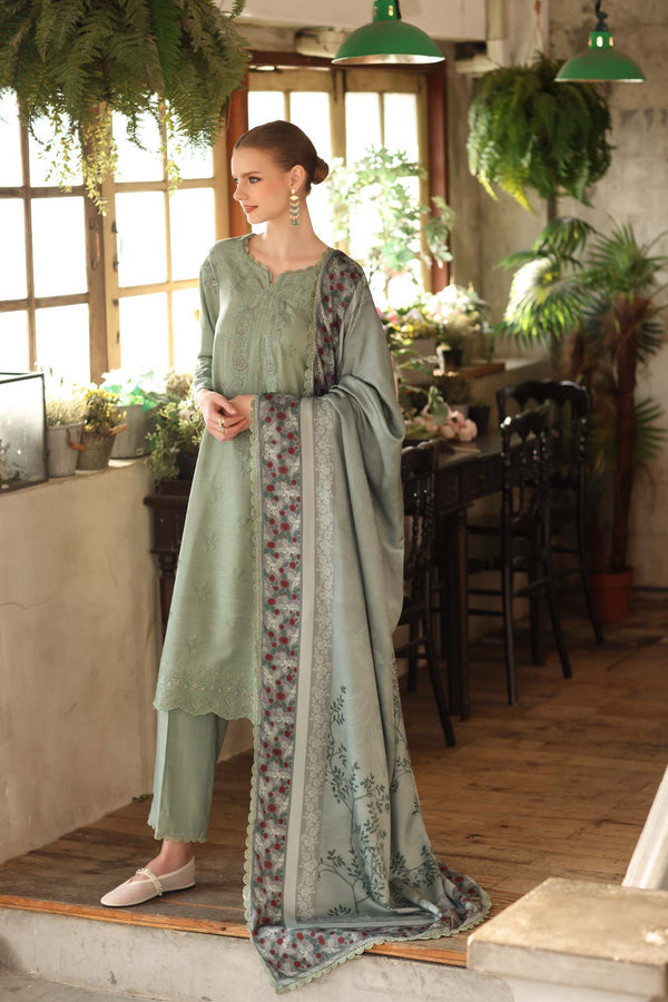Noor by Saadia Asad | Winter Embroidered Printkhaas 25 | D8 - A - Rang-e-Khaas