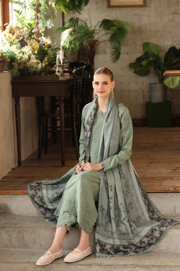 Noor by Saadia Asad | Winter Embroidered Printkhaas 25 | D8 - A - Rang-e-Khaas