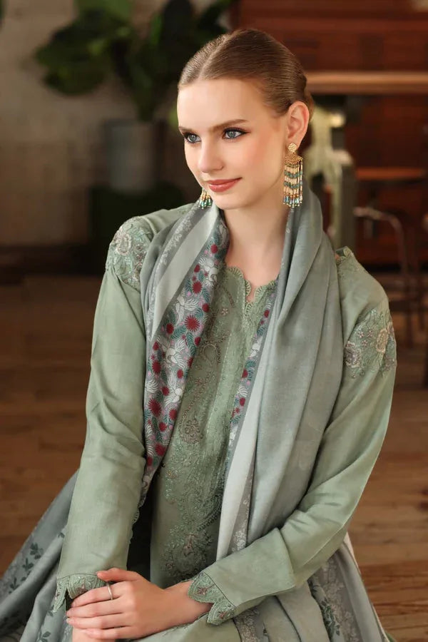 Noor by Saadia Asad | Winter Embroidered Printkhaas 25 | D8 - A - Rang-e-Khaas