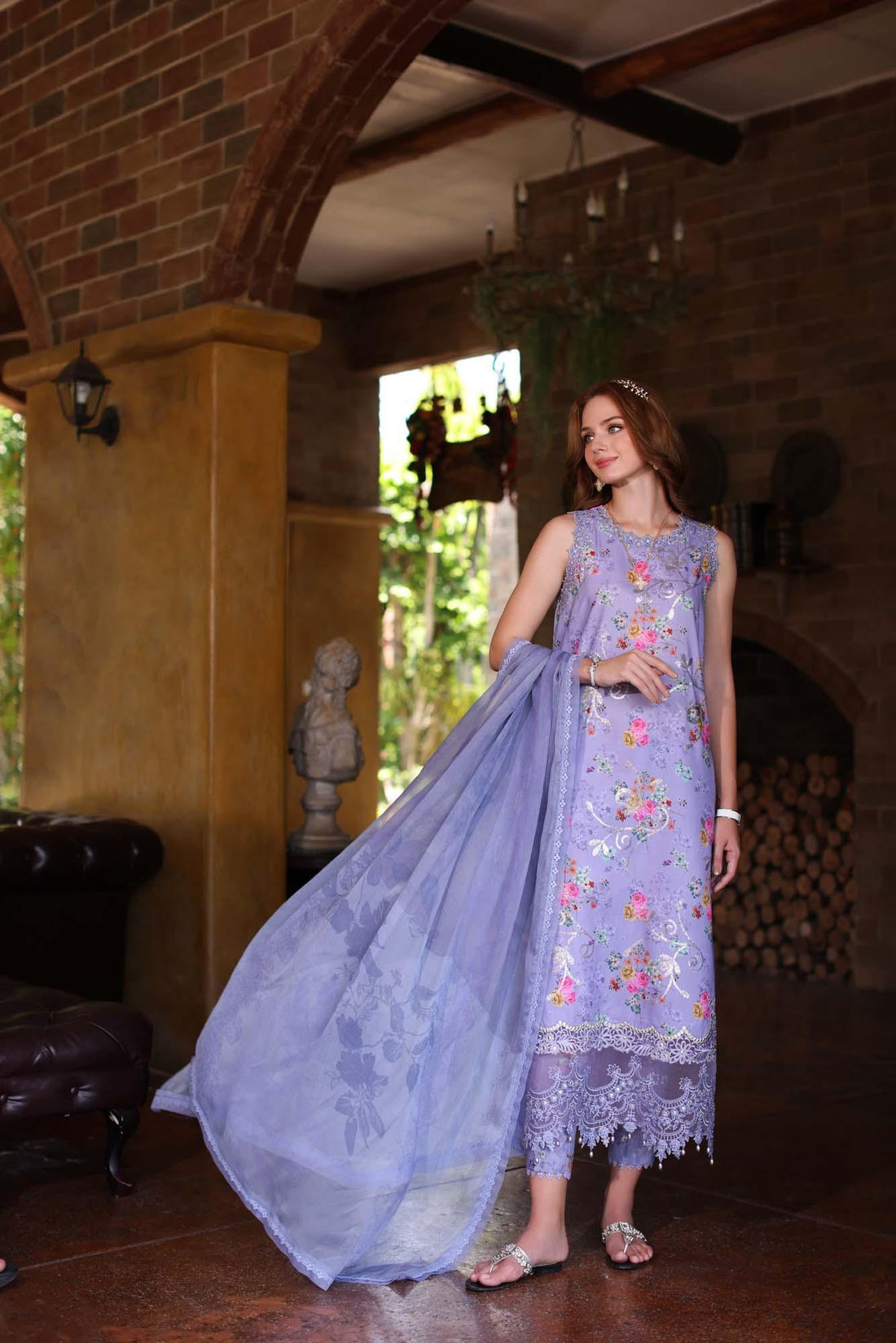 Noor by Saadia Asad | Eid Luxe Printkari 24 | D10 - Rang-e-Khaas