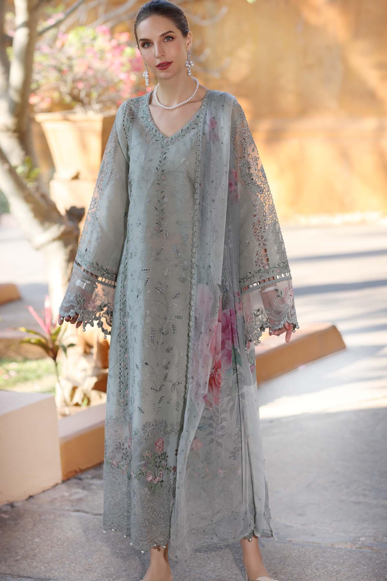 Noor by Saadia Asad | Eid Luxury Laserkari 25 | D1-A - Rang-e-Khaas