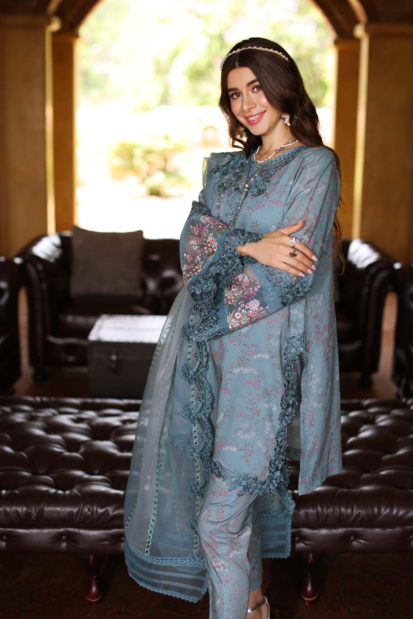 Noor by Saadia Asad | Eid Luxe Printkari 24 | D2 - Rang-e-Khaas