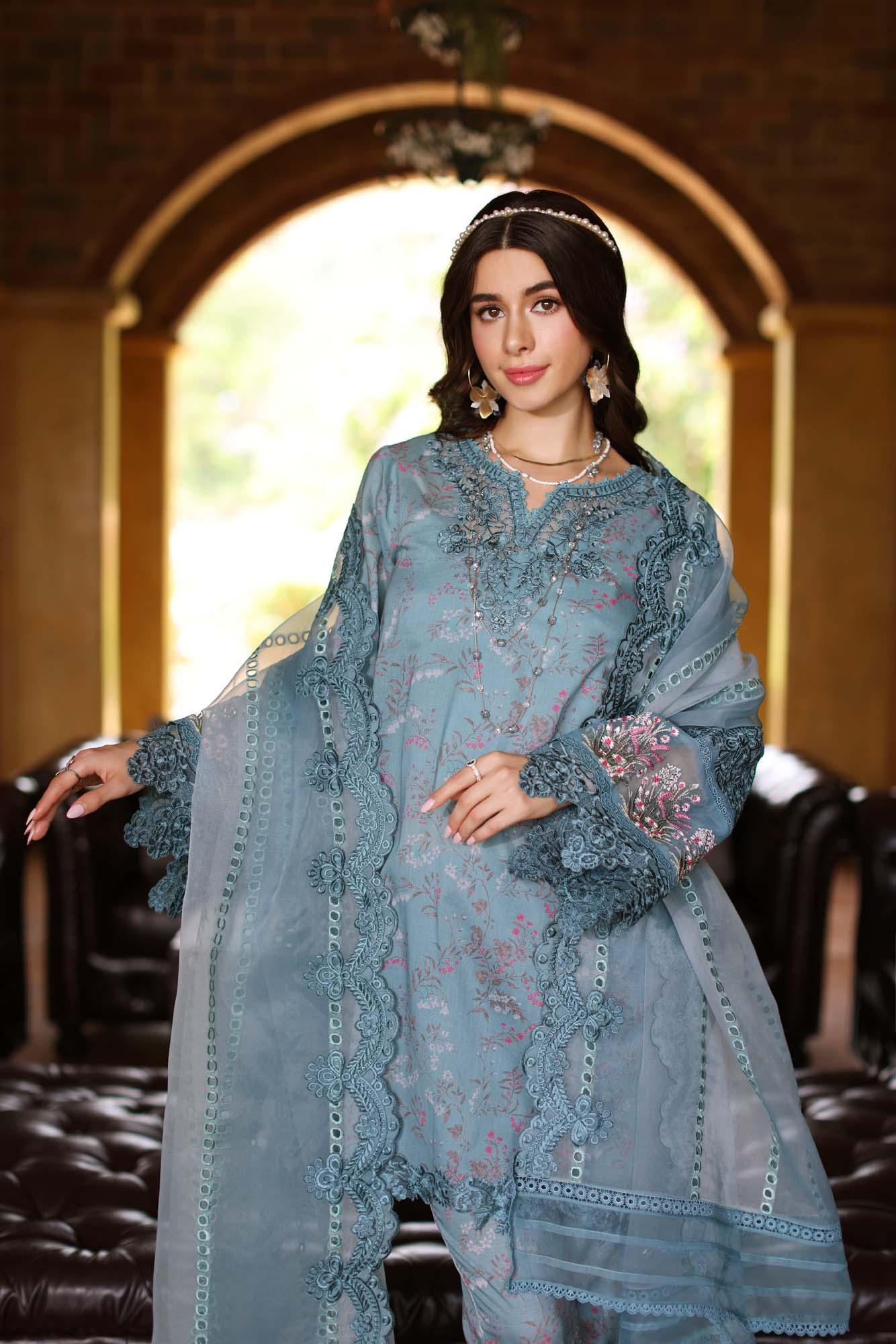 Noor by Saadia Asad | Eid Luxe Printkari 24 | D2 - Rang-e-Khaas