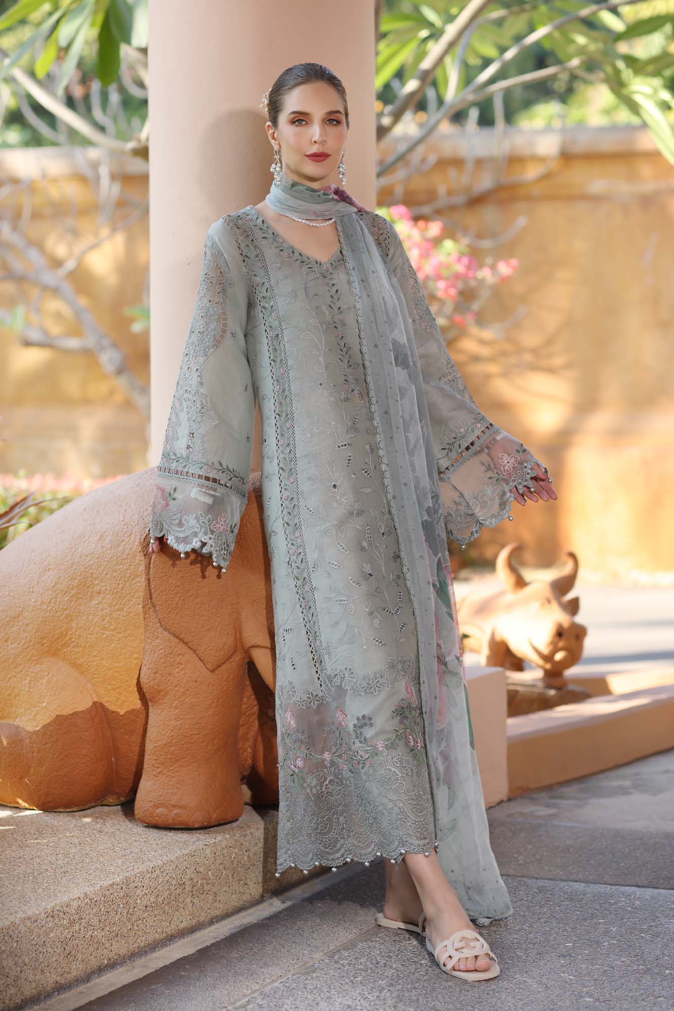 Noor by Saadia Asad | Eid Luxury Laserkari 25 | D1-A - Rang-e-Khaas